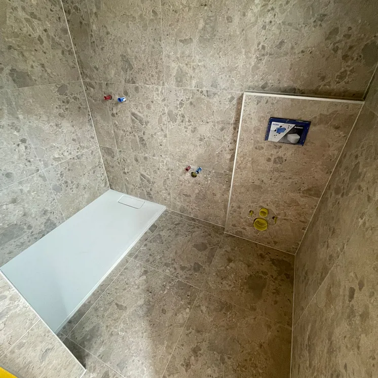 Badezimmer während Sanierung